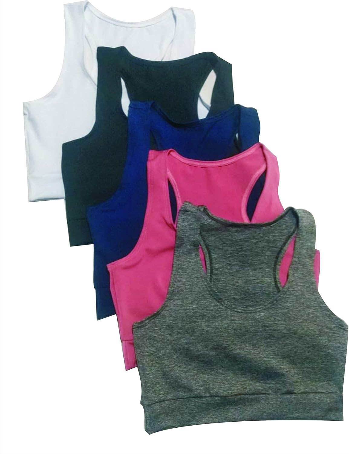 KIT 5 TOP NADADOR FEMININO SUPLEX ACADEMIA FITNESS (G, diversas)